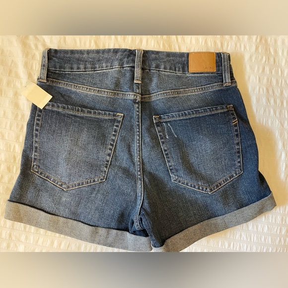 AEROPOSTALE-High Rise Midi Denim Shorts-NWT - Picture 2 of 3